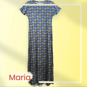 Lularoe Maria Maxi Dress stars size XXS